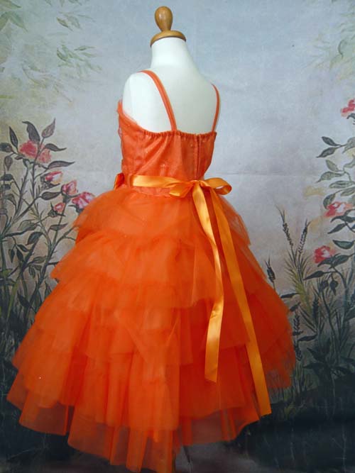 子供ドレス　レスフィーナ　オレンジ